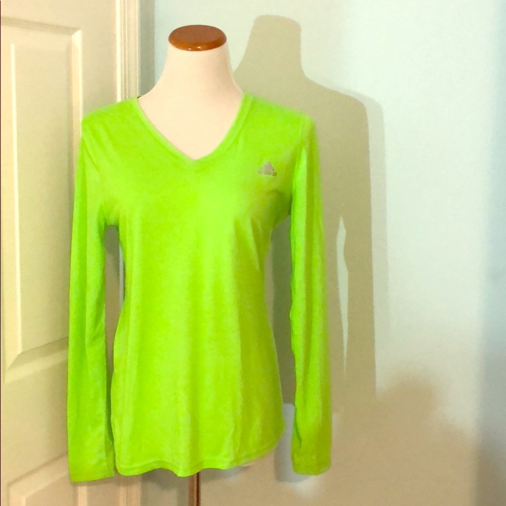Adidas Long Sleeve Neon Tee
